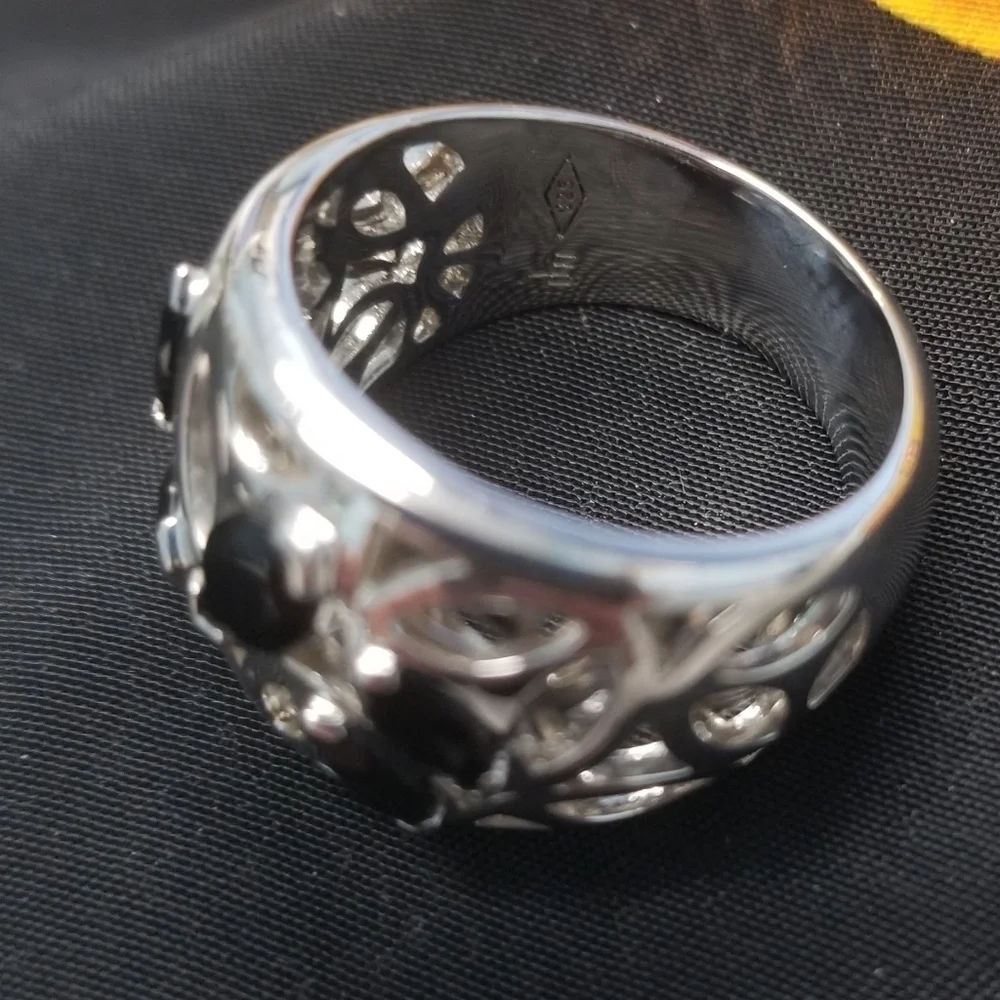 Di Modolo Sterling Silver Black Onyx Ring